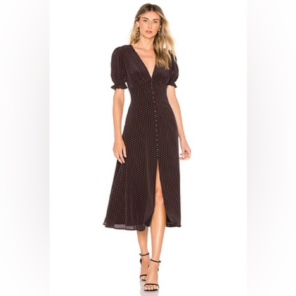 Auteur Studio Jada Dress in Red Dot S A15